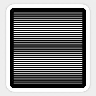 Black and white stripes design by dmerchworld Sticker